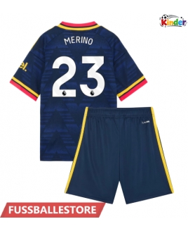 Günstige Arsenal Mikel Merino #23 Auswärts Trikotsatzt Kinder 2026-27 Kurzarm (+ Kurze Hosen)
